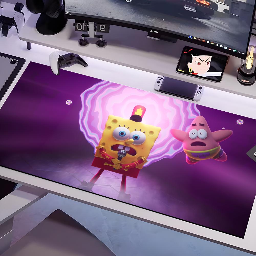 

P-Patrick S-Star Mouse Pad Multiple Sizes Large Square Computer Office Game Table Mats Rubber Anti-slip Mousepads 600x300x2mm