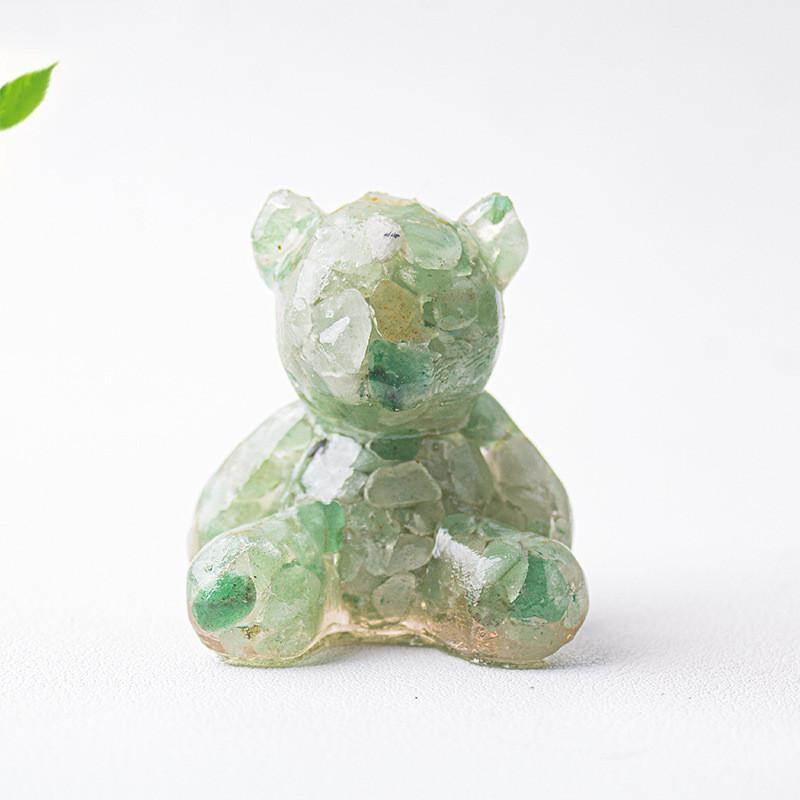 Crystal Resin Art Miniature Bear Desk Decor For Office And Home Gift Ideas