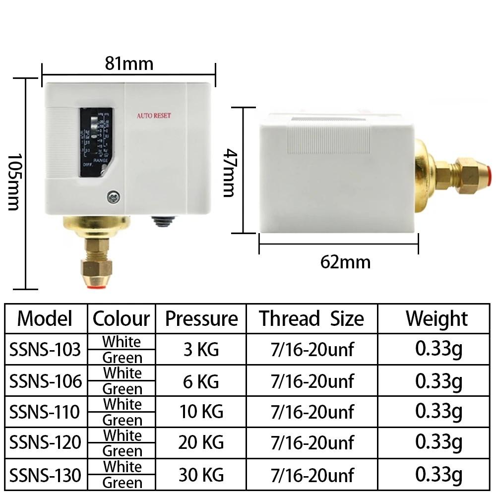 6 Electronic Pressure Differential SSNS-103 Controllwer Automatic Pressure Switch For Air Compressor Water Pump Controller Valve