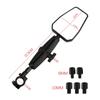 Universal Aluminum Rearview Mirror for Suzuki Kawasaki Sport, Rear View Mirror, Dirt Pit Bike, Motorcycle Parts