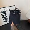 Ladies Vintage Solid Mini Crossbody Bag,Drawstring Closure Coin Purse With Adjustable Strap,Casual Multi-use Shoulder Handbag For Women Daily