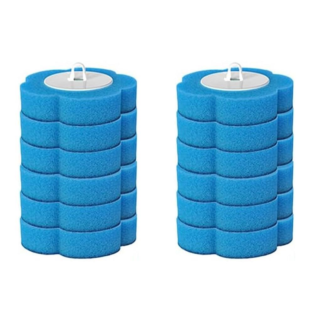 Disposable Toilet Brush Head, 6/12/24PCS Disposable Replacement Brush Head Set