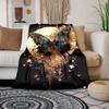 1 Stück Schmetterlingsdruck Decke, Flanelldecke, Weiche Warme Überwurfdecke Nickerchen Decke für Couch Sofa Büro Bett Camping Reise