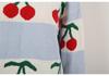 Autumn/Winter 2026 Cherry Jacquard Festive Knit Sweater - European Style Women's Pullover