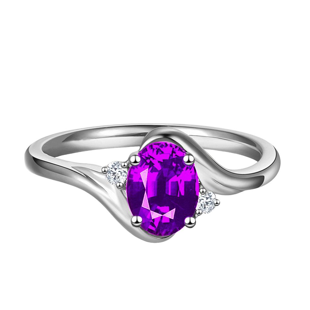 Princess of Wales Engagement Ring: Oval Blue Diamond Imperial Style