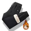 Men's Casual Trousers - Autumn/Winter New Arrival Cuffed Legs, Shearling Lining, Thickened for Warmth Loose-Fit Sports Trousers
