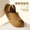 Cute Slippers Women's New Summer Outer Wear Hole Shoes Beach Anti-collision Bag Head Half Slippers Women