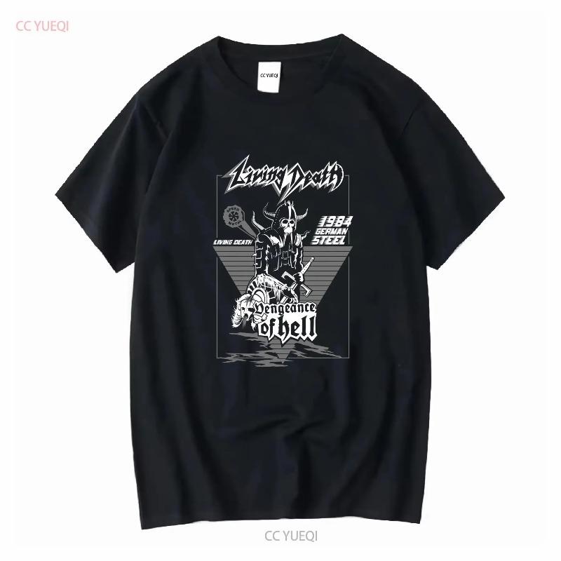 NWT Living Death B W Underground Music T Shirt Long or Short Sleeves Vintage Washed Top for Everyday Wear Designer Clothes