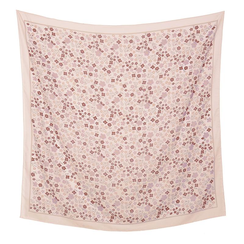 Malaysia Floral Printed 110 Square Scarf Muslim Hijab Women Elegant Shawls Ladies Casual Headscarf Turban Kerchief  Wholesale