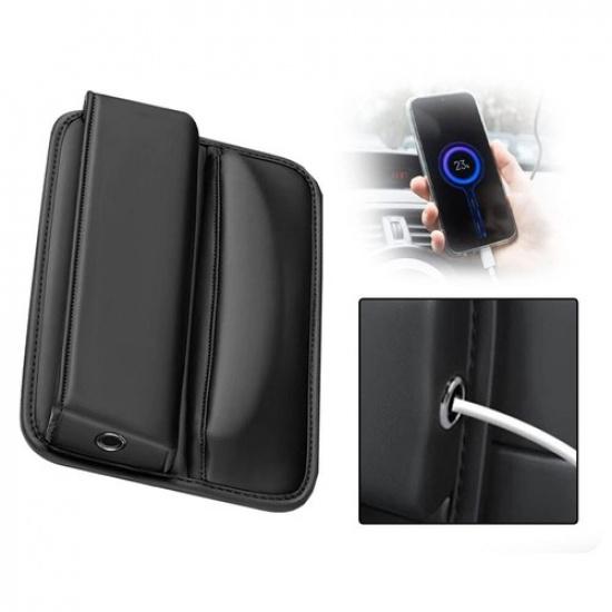 Car Accessories Seat Gap Filler Storage Box Phone Holder Organizer Bag Universal