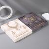 PGY Elegantes Schmuckset-Ausstellungsständer Multifunktionaler Schmuckhalter Organizer Halskette Ring Ohrring Kombinationsset Aufbewahrungsschale