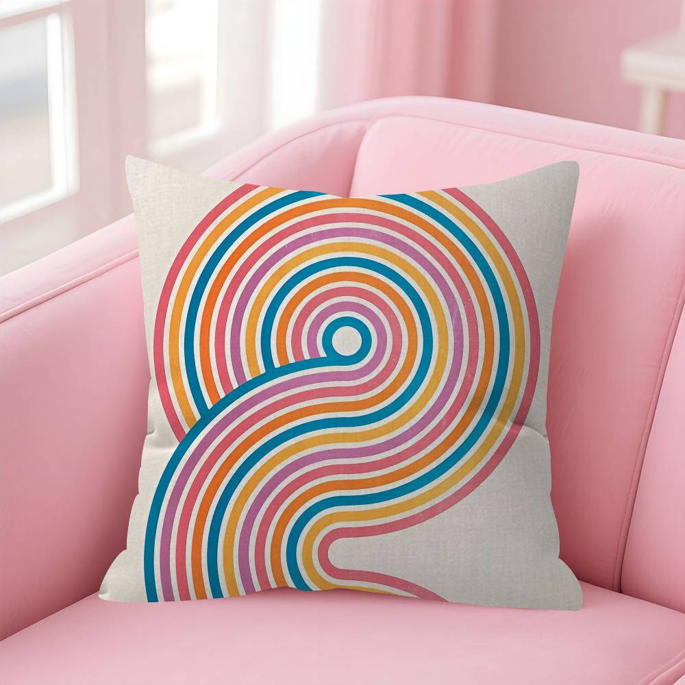 Abstract Bauhaus Style Geometric Picture Cushion Cover Car Throw Pillow Case For Sofa Car Christmas Gift