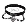 Soft Leather Necklace Women Heart Necklace Leather Fashion Jewelry Punk Chain Necklace Leather Texture Perfect for Party