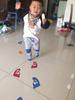 3 Sheet Small Feet To Sticker Children Room Bathroom Waterproof Smiling Face Baby Footprints Floor.
