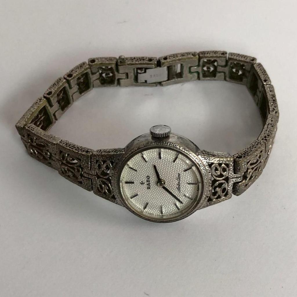 Used RADO Rado Watch Ladies Silver Antique Quartz Retro Antique Dress Watch Round Sale SALE Luxury Excellent