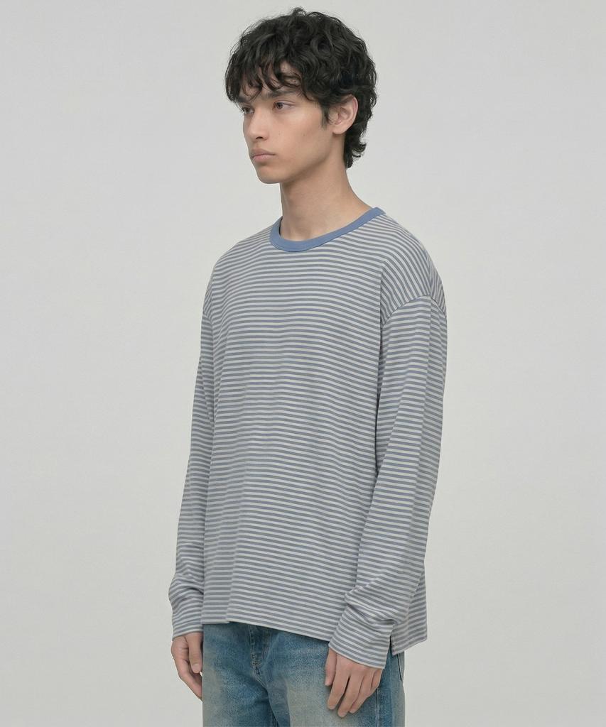 Vault Dusty Stripe Long Sleeve (Sky Blue)