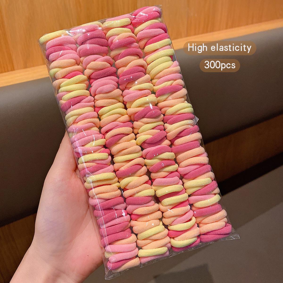 

300 strands of hair tied, colorful, elastic, durable rubber band hair accessory