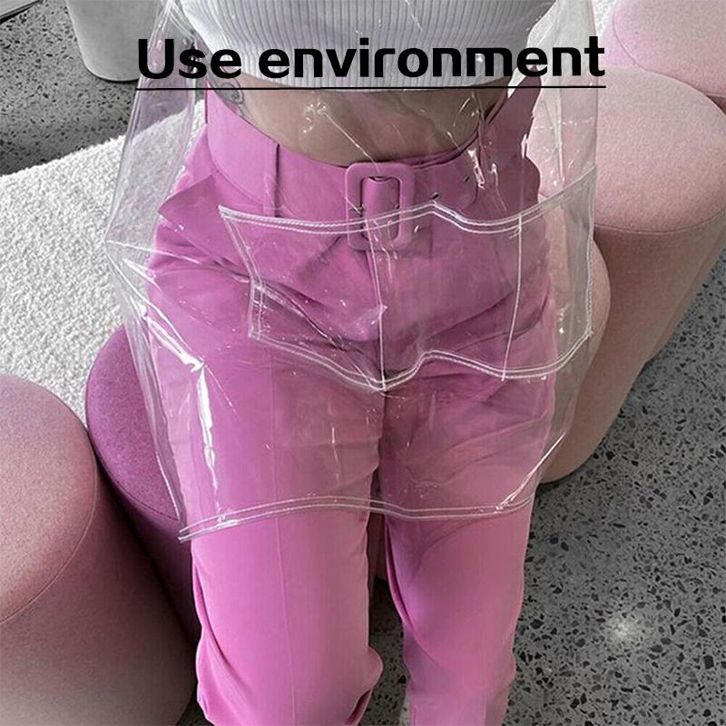 Průhledná zástěra pro vlasového stylistu Barber Chef Voděodolná zástěra odolná proti oleji