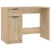 Desk Sonoma Oak Finish 100 x 50 x 75 cm Engineered Wood