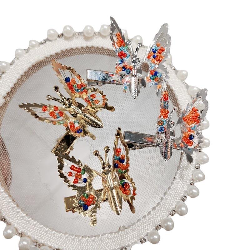 Korean Ancient Style Flapping Butterfly Tassel Hair Clip & Hairpin