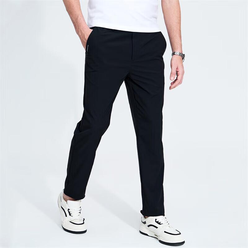 Dancing with Wolves Men's Micro-Elastic Anti-Wrinkle Casual Long Pants