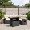 VidaXL Garden Lounge Set with Cushions 6 Pcs, Patio Sofas, Patio Furniture Set, Outdoor Furniture, Black 3273513