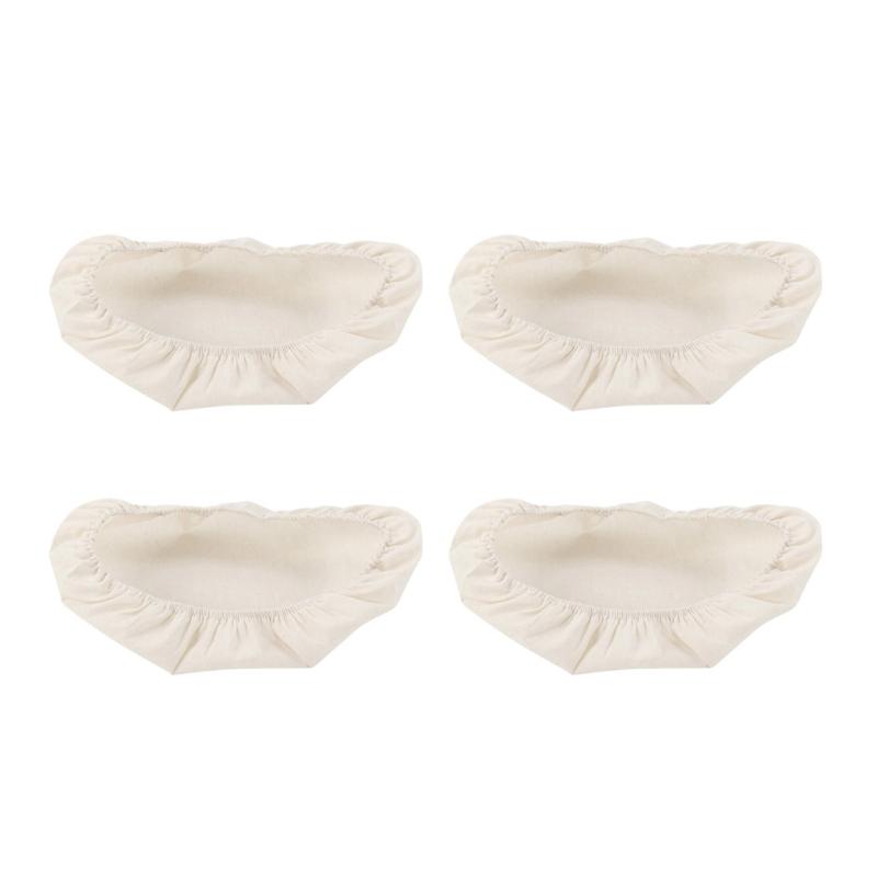 

Cotton Bread Bowl Covers Set of 4 Washable Sturdy Linen Fabric Lid for Sourdough Proofing and Kitchen Storage