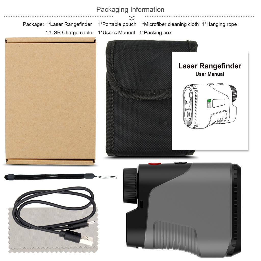 450/600/800/1000m Golf Rangefinder Laser Distance Meter Sport Laser MeasureLaser Rangefinder for Hunting Construction Monocular
