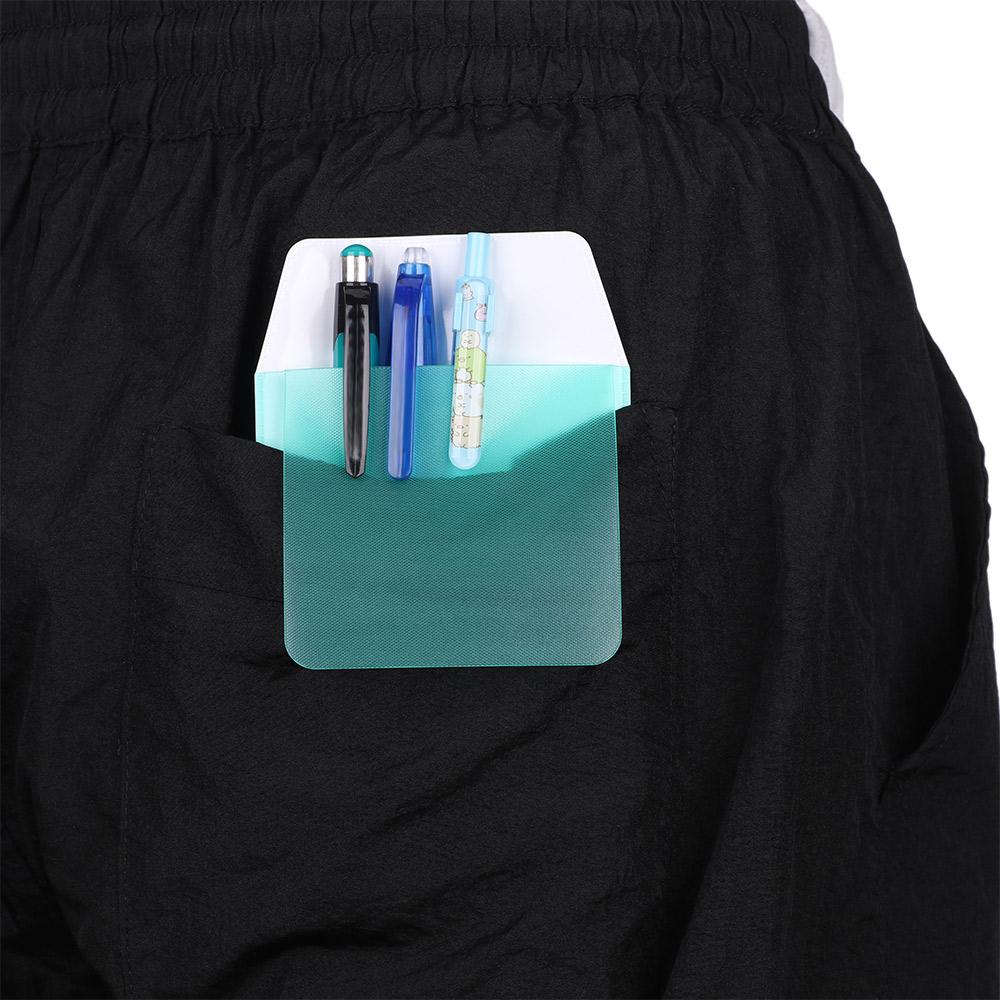 3Pcs Useful PVC Office Pocket Protector Doctors Nurses Supplies Pencil Case Leak-Proof Pen Pouch