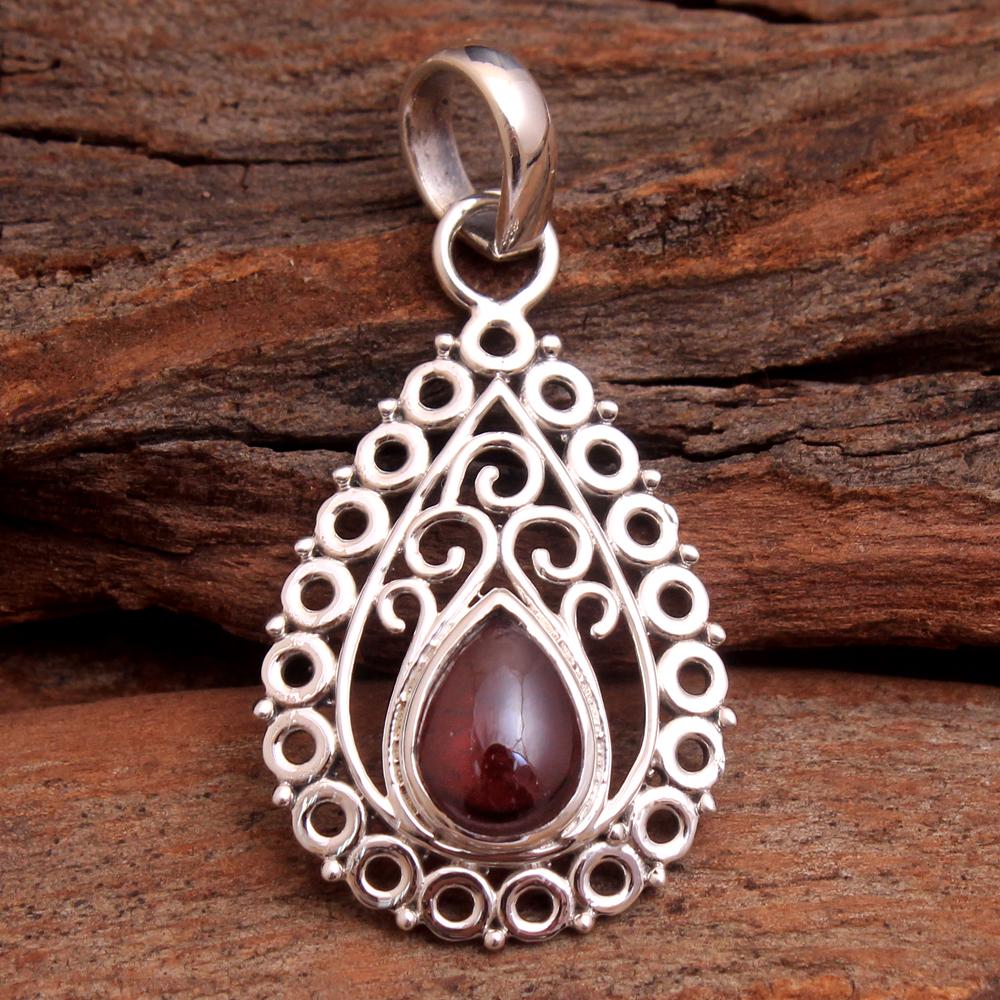 925 Sterling Silver Pendant, Reiki Pendant, Gemstone Jewelry, Handmade Pendant, Filigree Pendant, Silver Jewelry, Crystal Healing Pendant