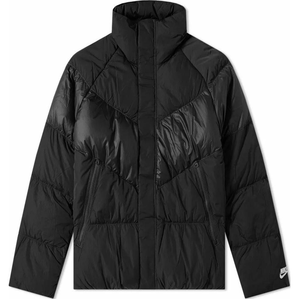 

Nike Куртка мужская однотонная с воротником-стойкой, на молнии, с длинным рукавом, черная 928893-010 XL