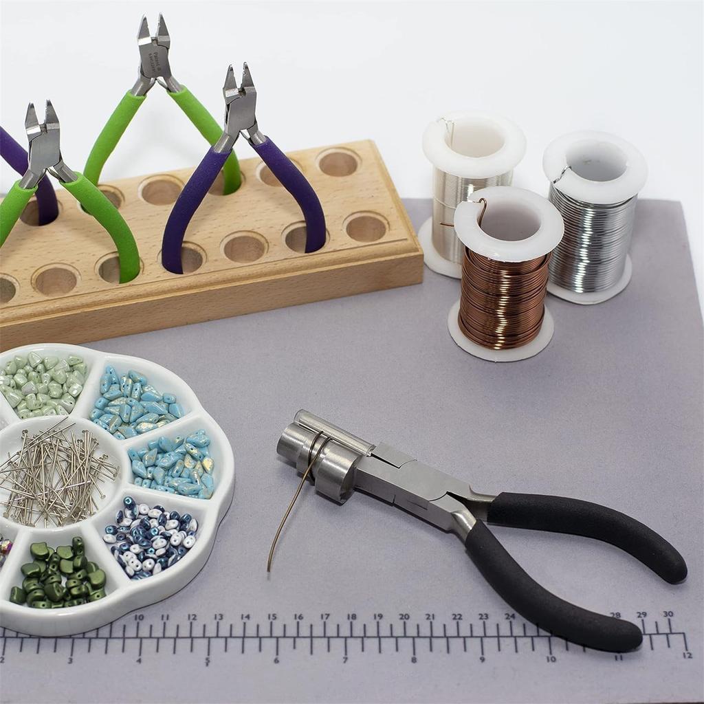 Round Nose Pliers for Jewelry Making and Electronics Soldering Comfort Grip Handle Wire Wrapping Pliers Jewelry Tool