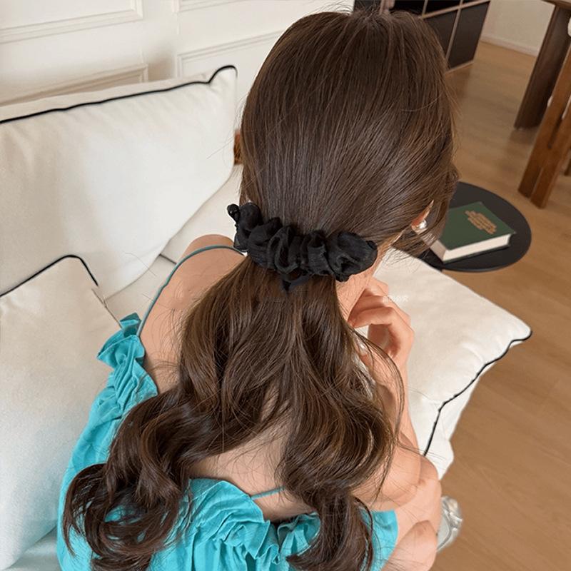 Fabric Banana Clip Korean Elegant Leopard Print Ponytail Holder Ponytail Clip Hair Claw Hairpin Sweet Bowknot Hair Clip Women