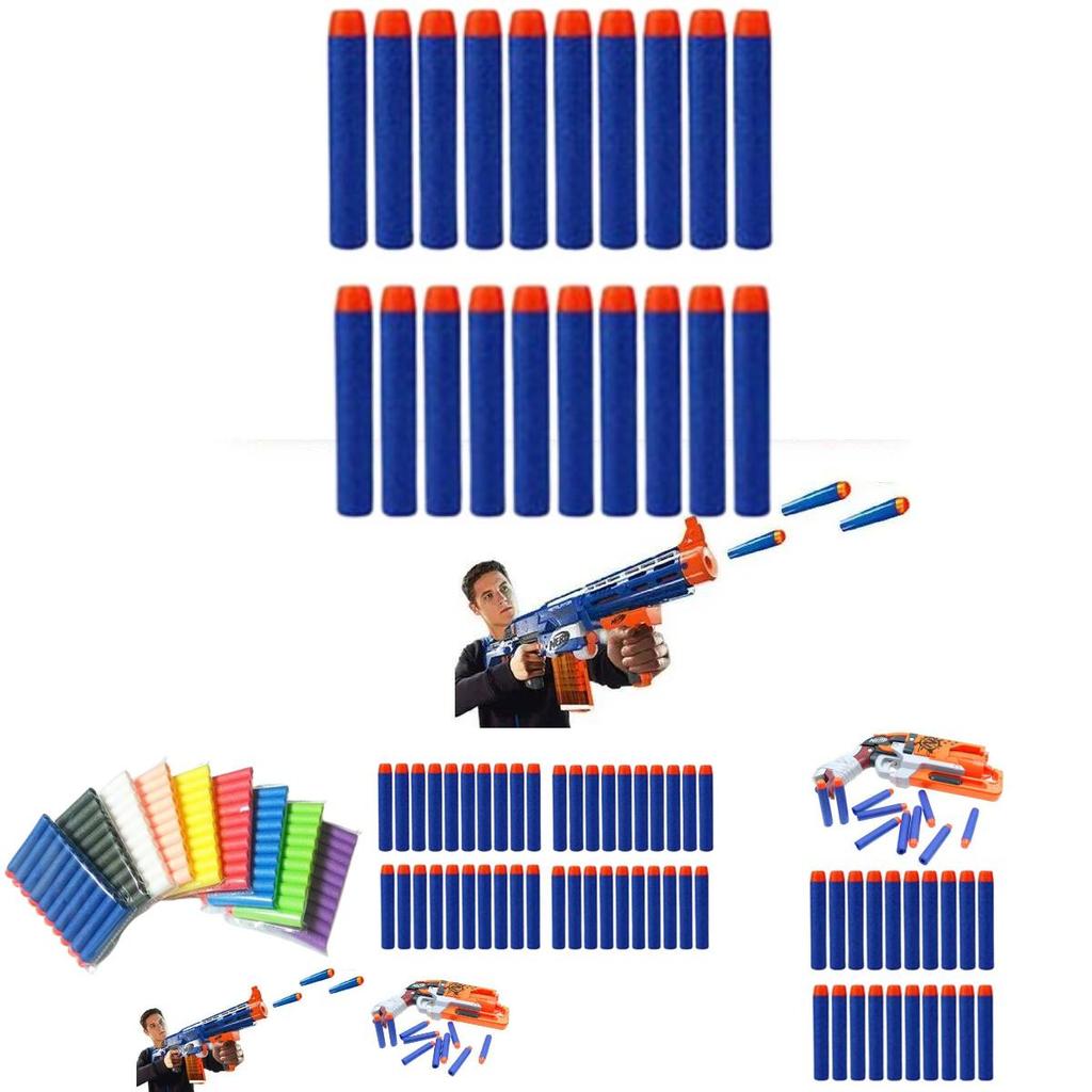 High Quality 7.2cm Eva Foam Bullet Accessories For Soft Dart Guns In Multiple Colors