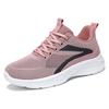 Spring Autumn Round Toe Soft Sole Comfortable Lace New Sports Shoes Mesh Breathable Fashion Lightweight Flat Women's Shoes