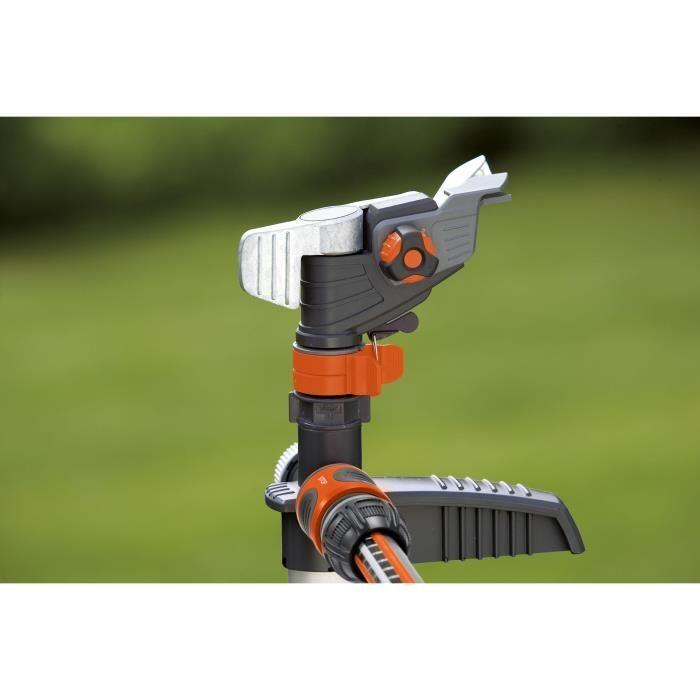 GARDENA Arroseur-canon Sur Pic Premium – Portée Réglable 12.5m Max – Superficie Max 490m² – Jardin XL – Garantie 5 Ans (8136-20)