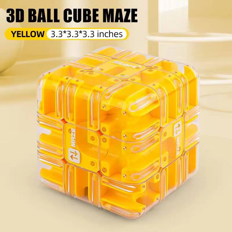 3D Maze Magic Cube Fidgeting Playthings Children Labyrinth Creativity Puzzle Intelligence Cube Logical Thinking Anti Stress Learning Playthings