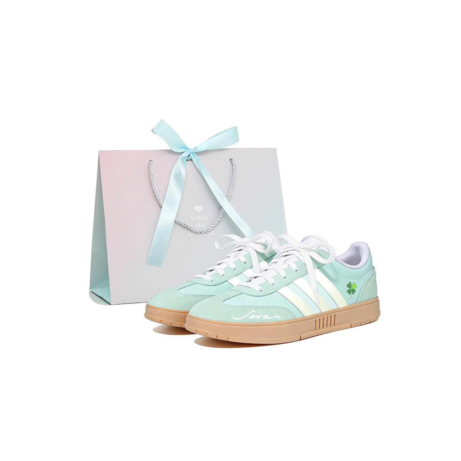 

Adidas Gradas Lime Mint, Shopping Bag Leather Abrasion Resistant Breathable Low top Skateboard Shoes Unisex Green White IE9044(Team-735) 38