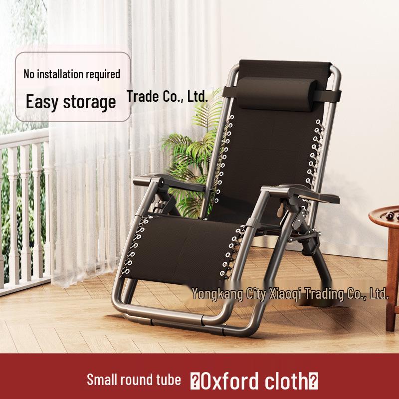 Folding Lounger for Sitting or Sleeping, Ideal for Naps and Elderly, with Backrest, Perfect for Balcony or Home Use.