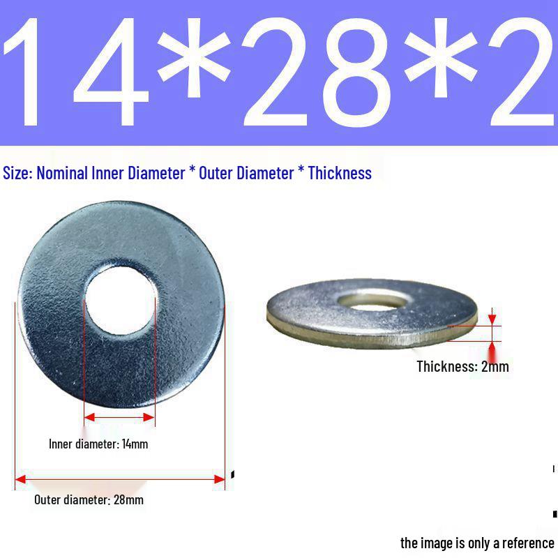 Galvanized Flat Metal Washer Spacer M3-M60