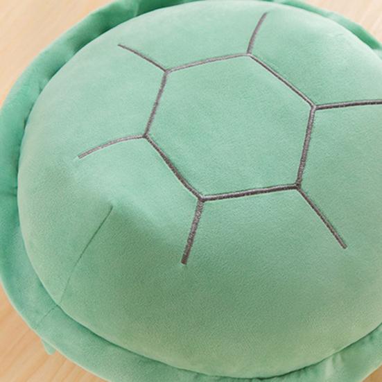 2-in-1 Plush Toy Detachable Cartoon Turtle Shell Plushie Soft Stuffed Animal Pillow Creative Birthday