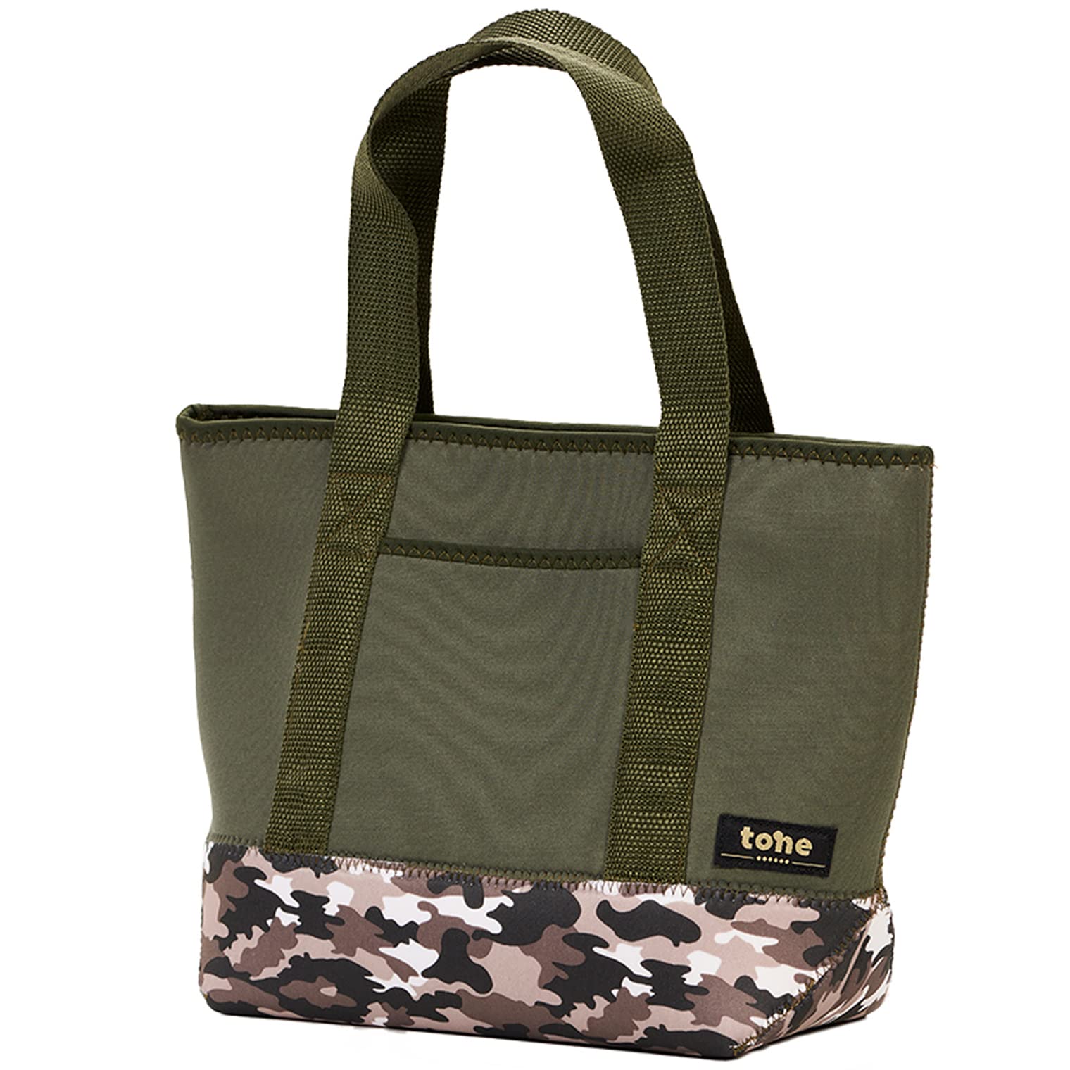 

tone Lunch Tote Lunch Bag Neoprene Tote Bag Khaki Moss Green Mini Bag TC-25 (Olive) оливковый