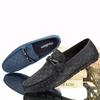 Trendy brand men's shoes first layer leather men's leather shoes breathable lazy business casual one pedal Doudou shoes British