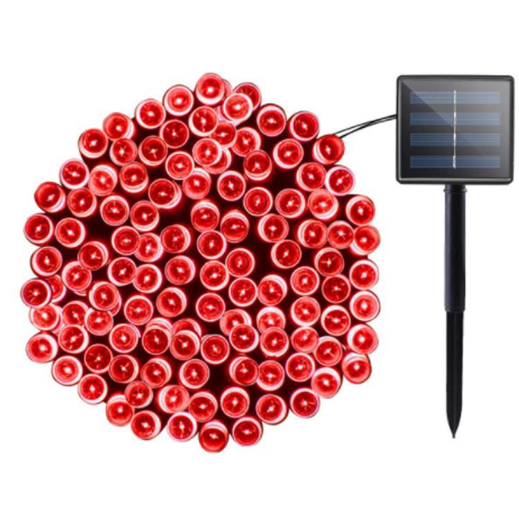 Waterproof LED Solar Christmas String Lights - 8 Modes for Outdoor Patio Holiday Decoration