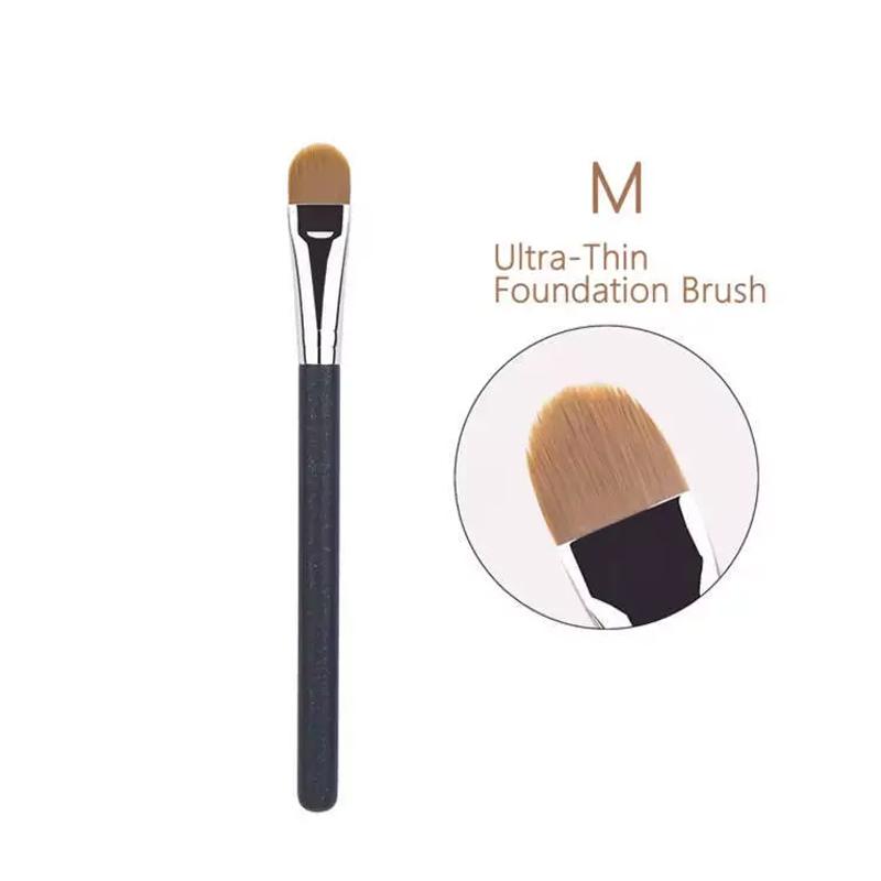 Flat Round Ultra-thin Foundation Concealer Makeup Brush Professional Contour Liquid Cream Concealer Make-up Tool 4 Types Sizes