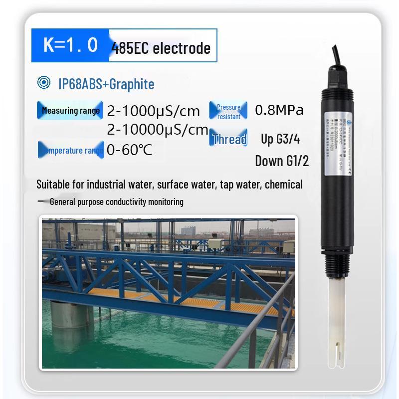 Online Sewage Conductivity Sensor: EC, Salinity, and TDS Detection Probe