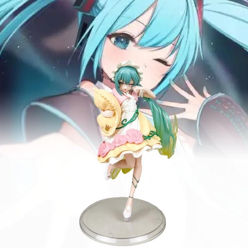 Adorable Hatsune Miku Fairy Tale Wonderland Plush Pillow Pvc Figure Collectible Model