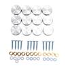 12pcs Stainless Steel Mirror Nails Decorative Screw Caps 304 Stainless Steel for Furniture Glass Fixing