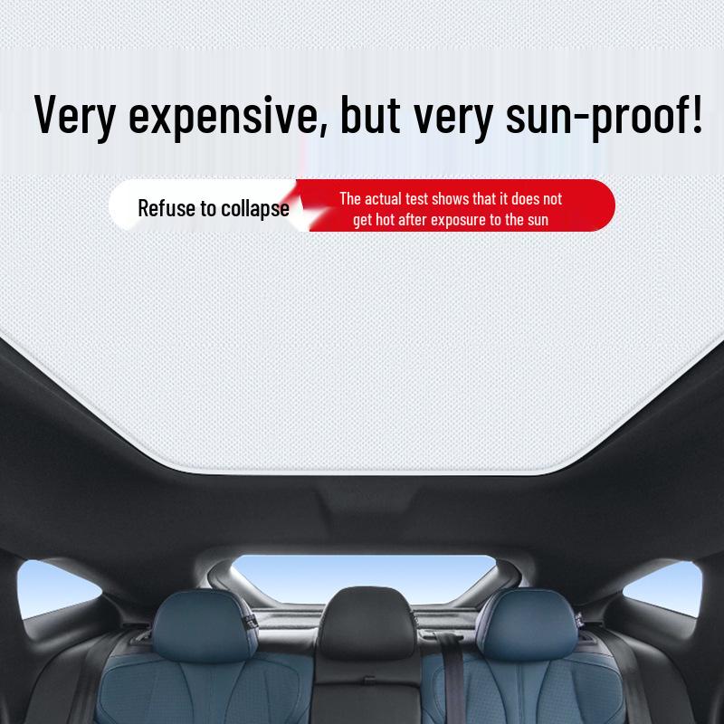 MG7 2023 Sunroof Sunshade: Heat Insulation, UV Protection, Privacy, Opaque.