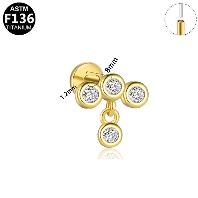 Titanium Geometric Star Stud Earrings - Trendy, Cool, High-End Feel for Cartilage Piercing